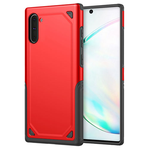 Hybrid Guard Plate Shockproof Case for Samsung Galaxy Note 10 - Red